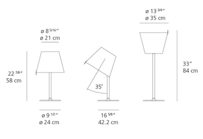 Abajur Artemide Melampo table lamp - Grey